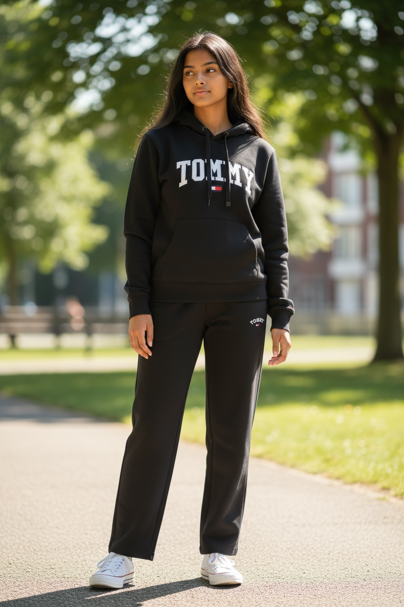 Women’s Black Hoodie & Jogger Set