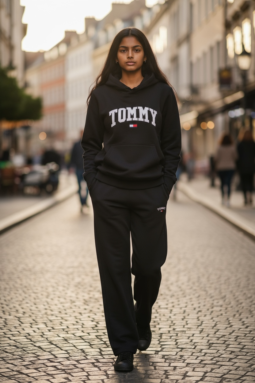 Women’s Black Hoodie & Jogger Set