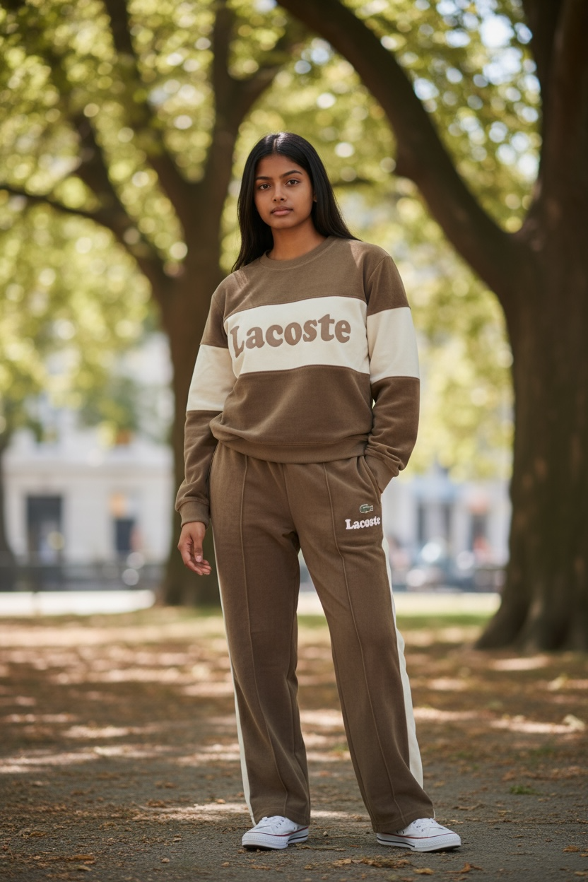 Women's Tracksuit – Beige & Cream