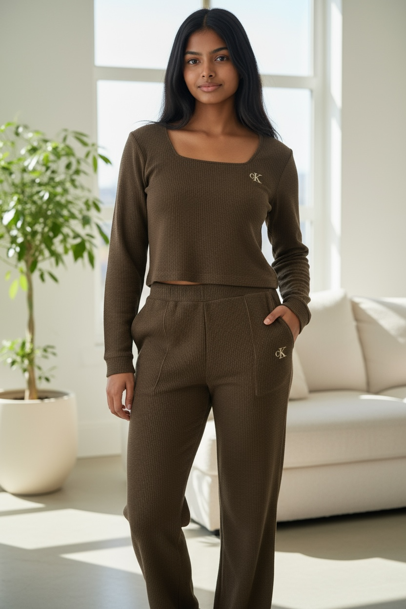 Women’s Ribbed Lounge Set