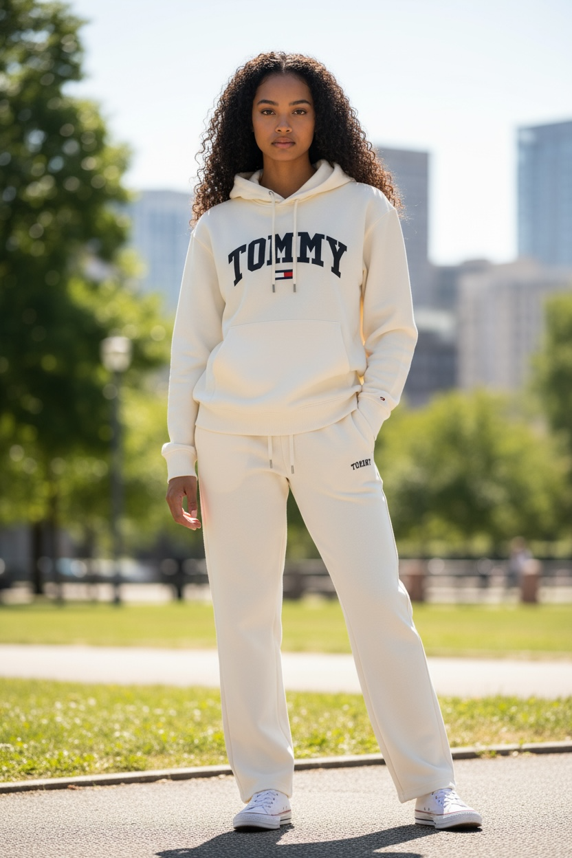 Women’s Cream Soft Fleece Tracksuit – Hoodie & Jogger Set