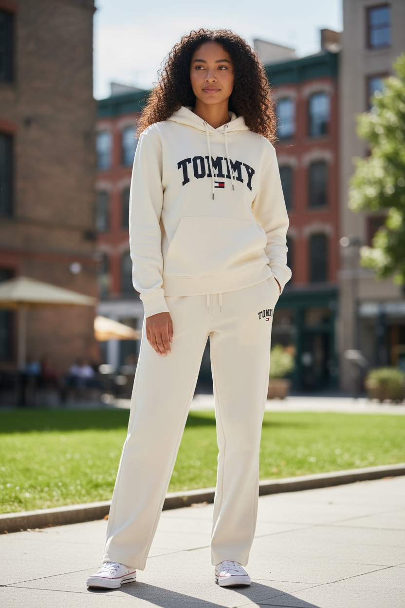 Women’s Cream Soft Fleece Tracksuit – Hoodie & Jogger Set