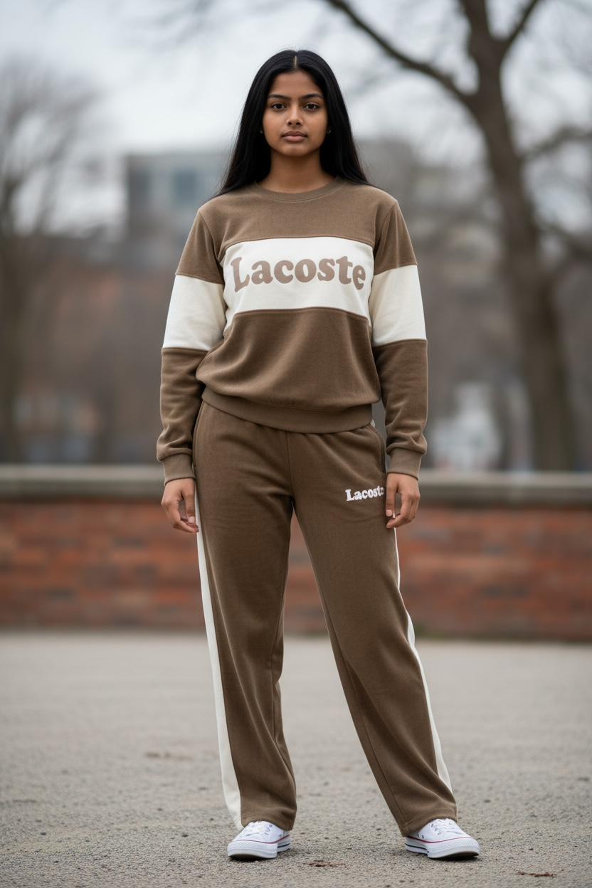 Women's Tracksuit – Beige & Cream