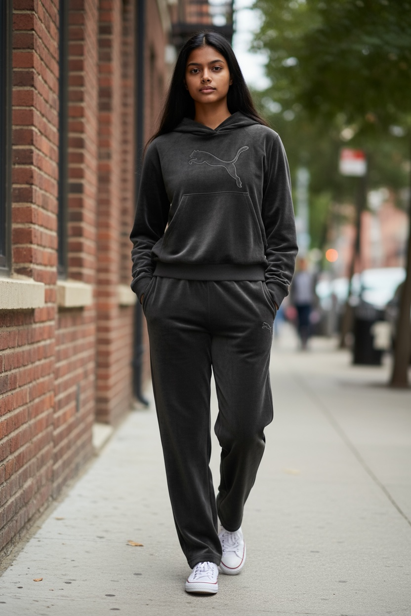 Women’s Black Hoodie & Jogger Set